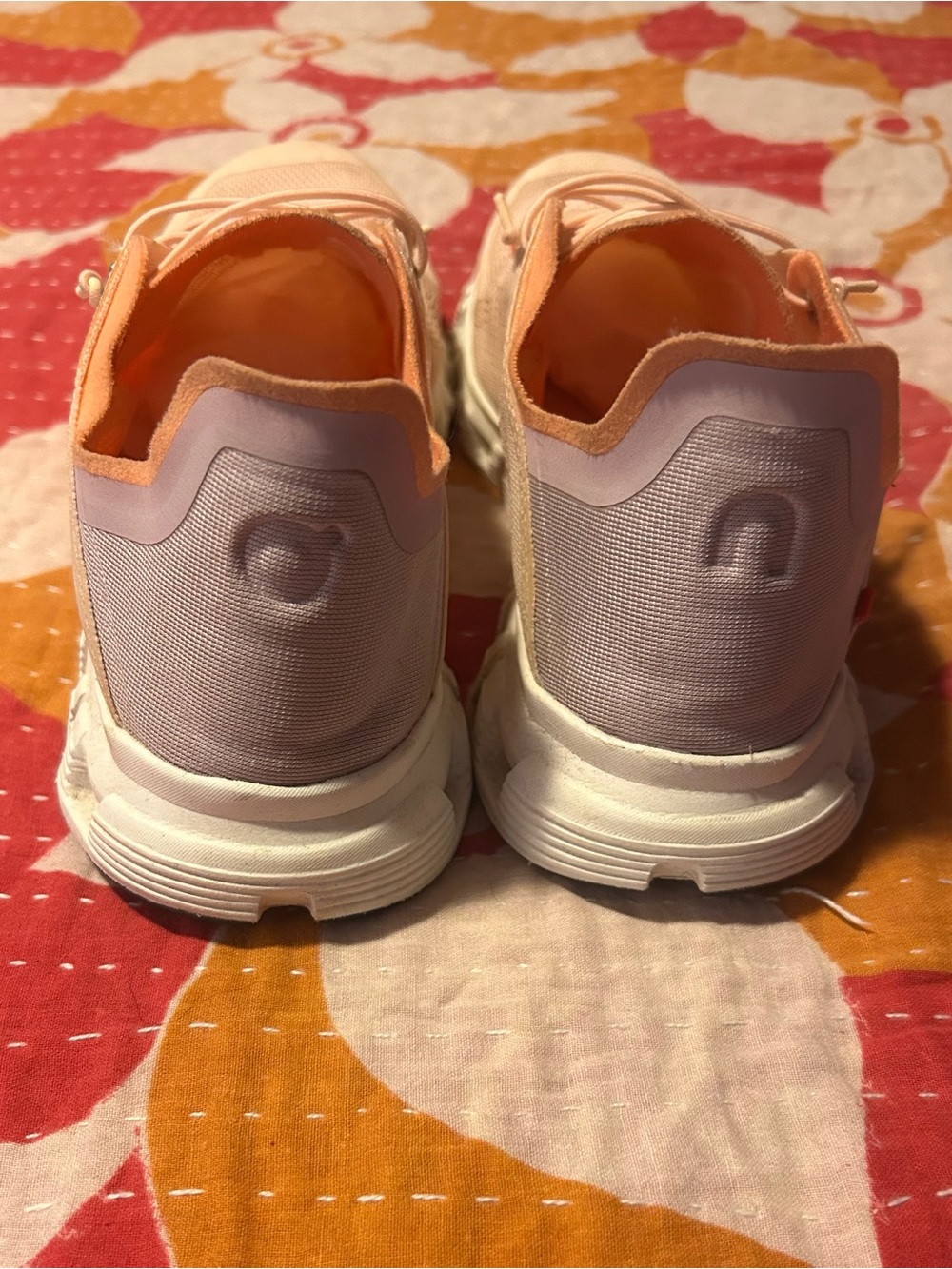 Women's Light Peach Athletic Running Shoes - Breathable Performance Sneakers - Picture 5 of 8